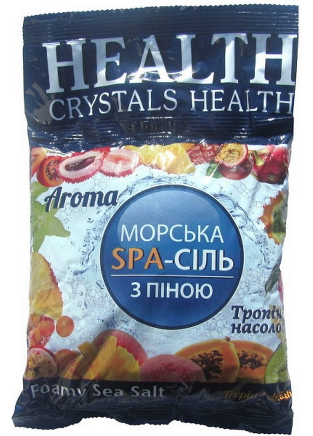 Соль морька натуральная для ванны с пеной 600 г Тропическая наслаждение Crystals Health (224999803)