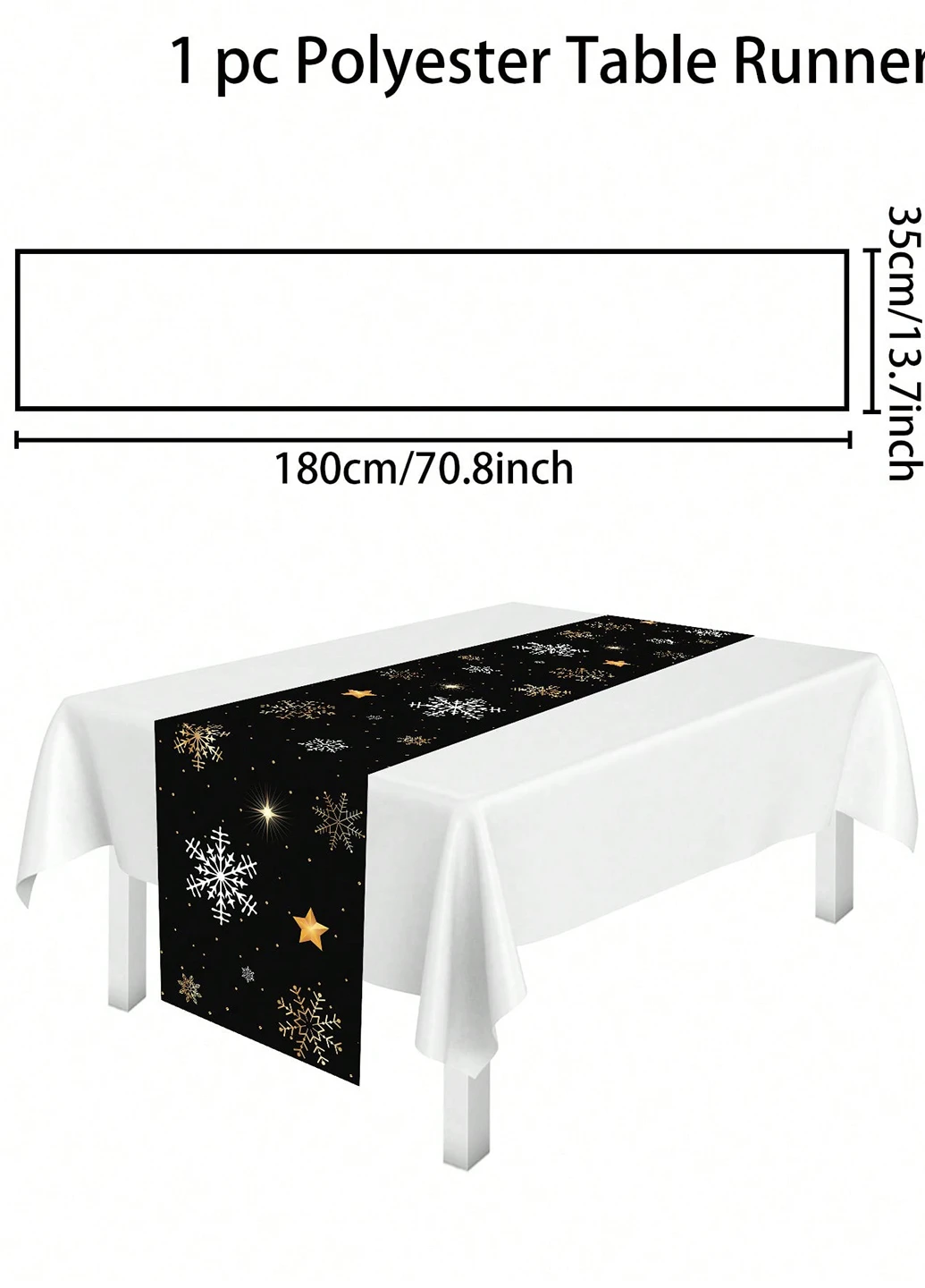 Раннер, 35х180 см SHEIN (331623679)