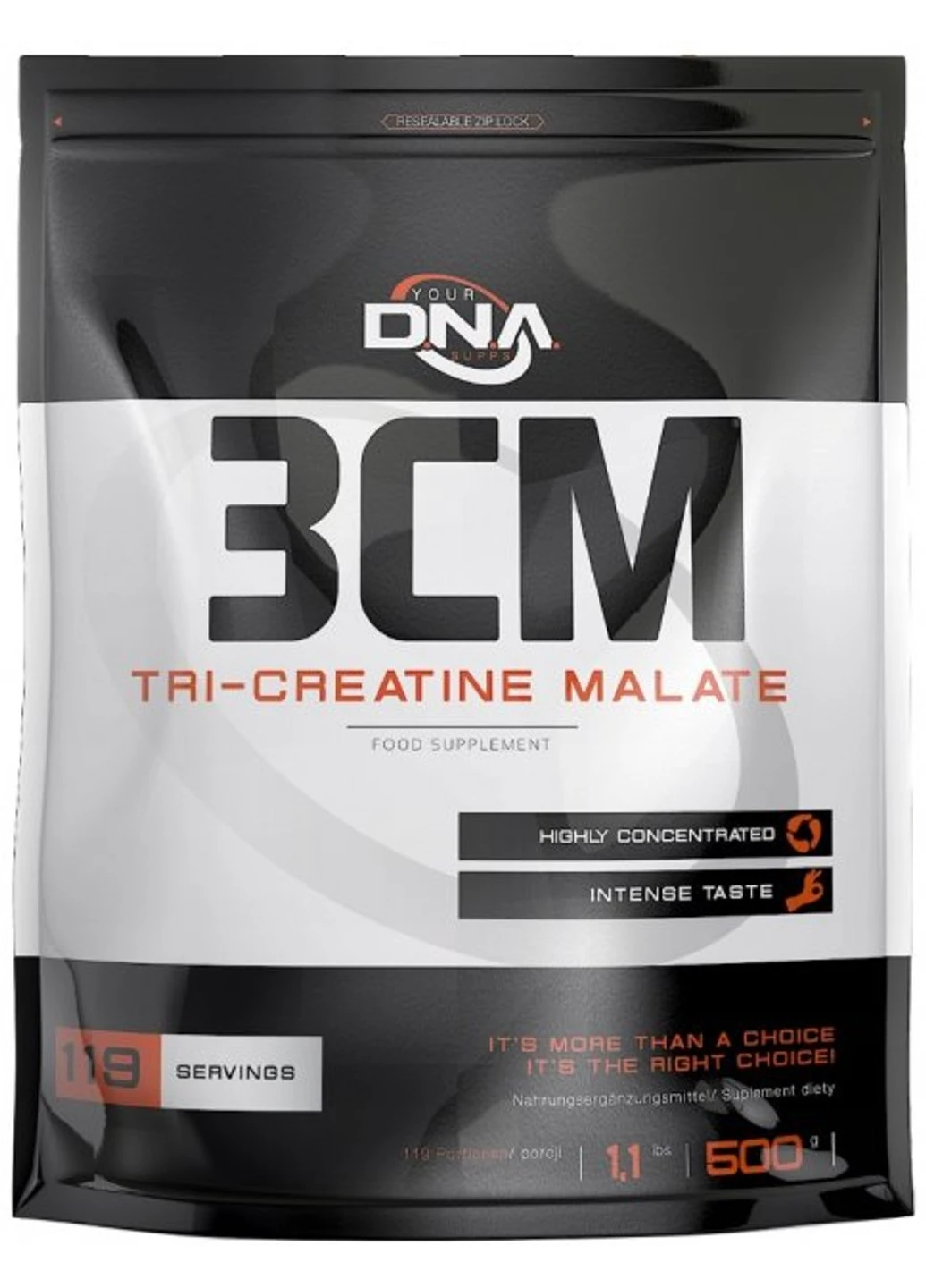 Три креатин малат 3CM 500 грамм Персик DNA (255279521)