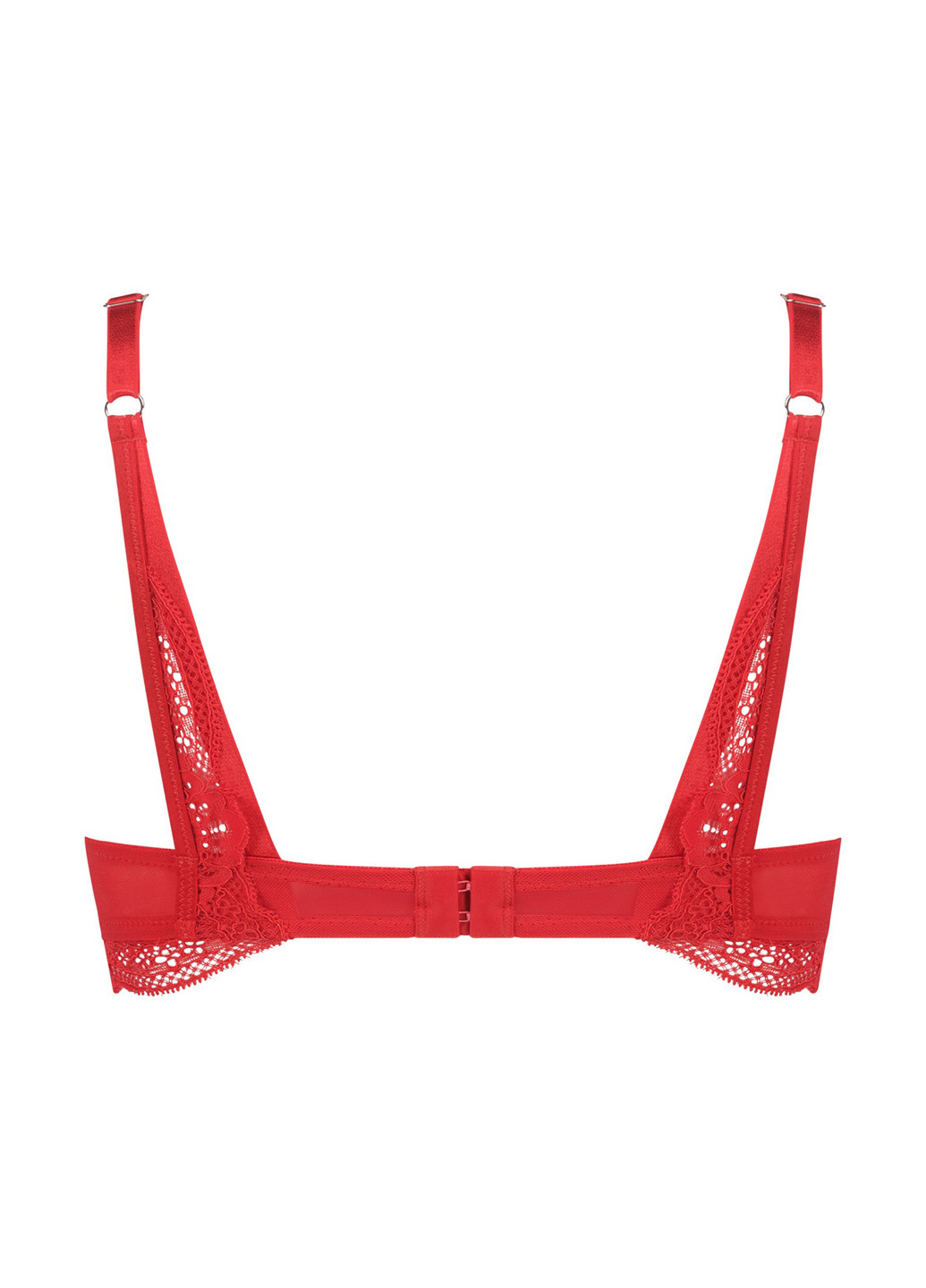 Красный бралетт бюстгальтер Hunkemoller без косточек полиамид
