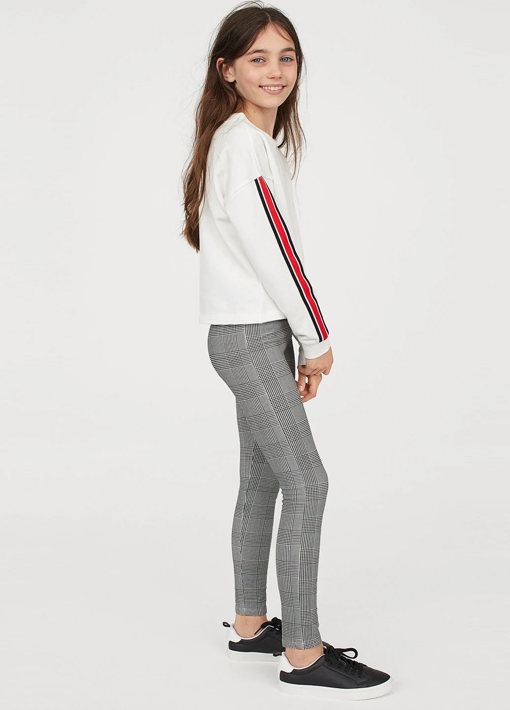 Белые демисезонные лосины H&M