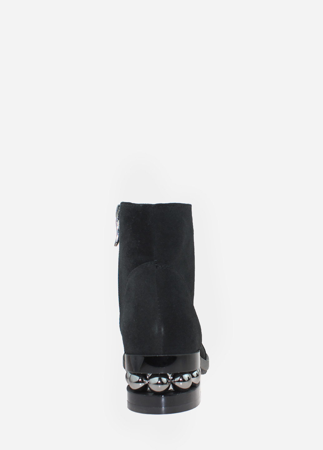 Осенние ботинки rsтиана001k-11 черный Soldi из натуральной замши