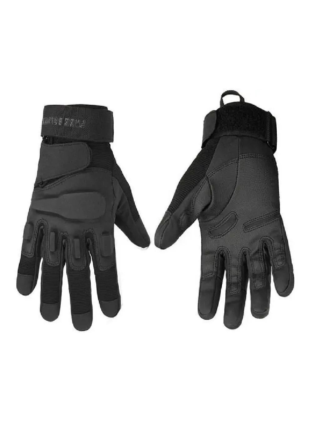 Военные перчатки тактические спорт охота с закрытыми пальцами (473145-Prob) М Черные Unbranded (253941766)