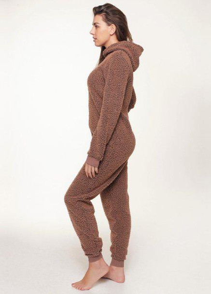 Женская пижама Комбинезон Linga Dore тёмно-коричневый