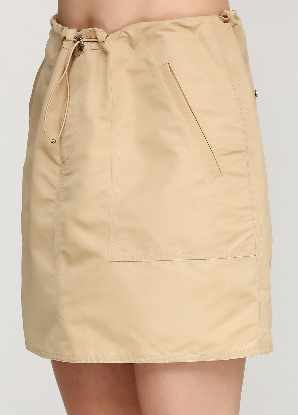 Бежевая кэжуал однотонная юбка Ralph Lauren мини