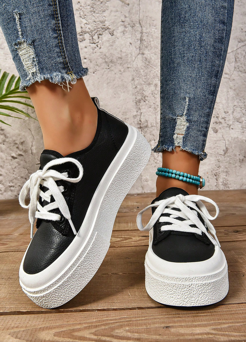 Кроссовки SHEIN чёрные демисезоны (340109387)