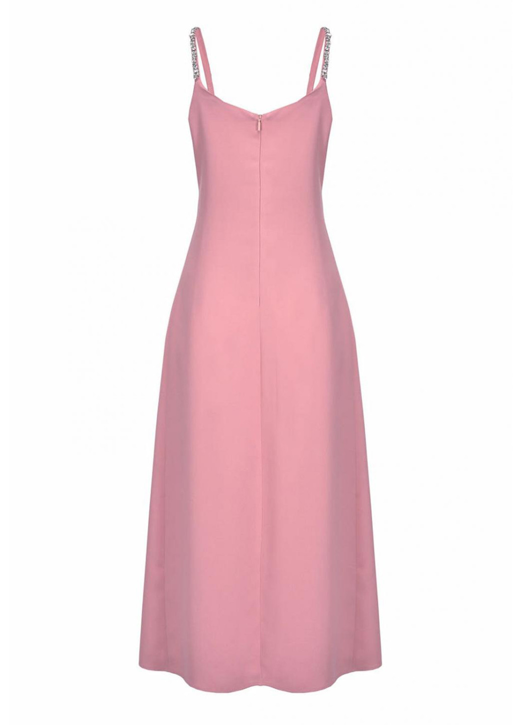 Рожева коктейльна сукня на запах Pinko колор блок