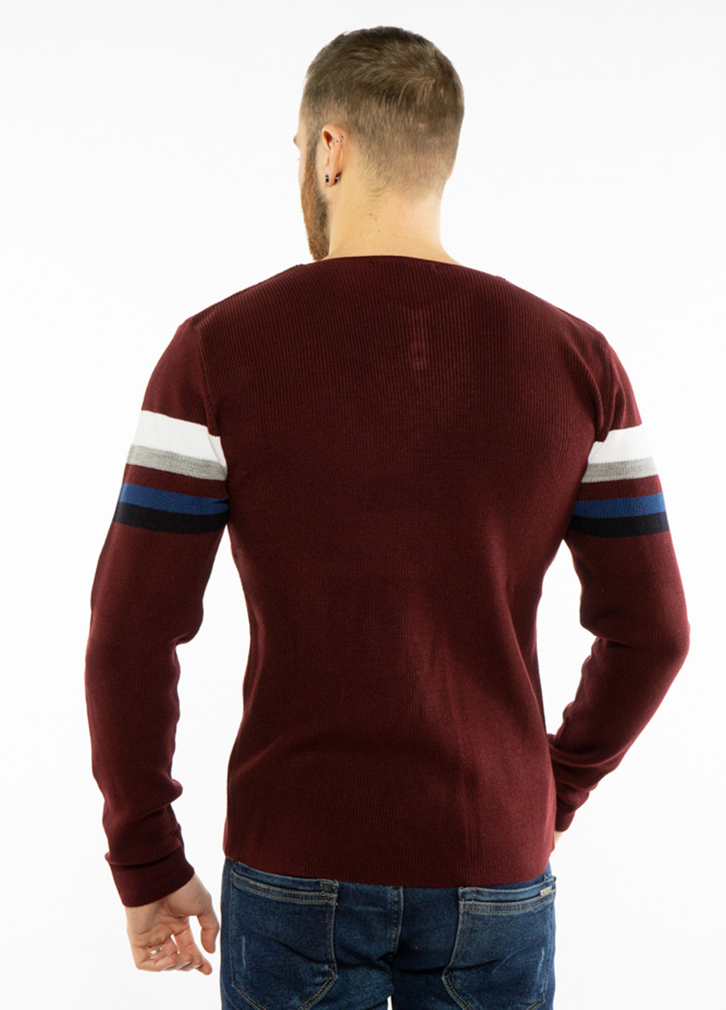 Бордовий демісезонний пуловер пуловер Time of Style