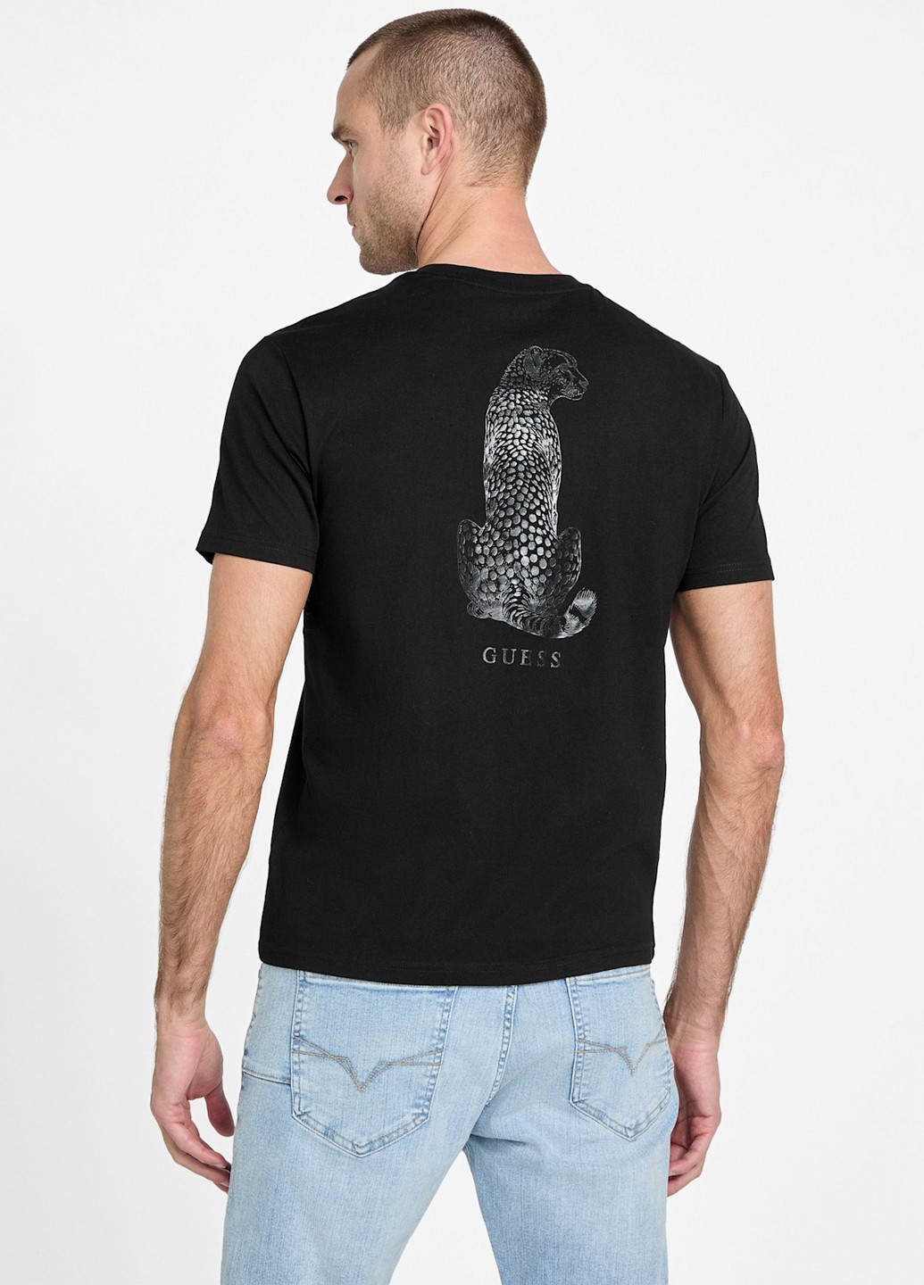 Черная футболка Guess