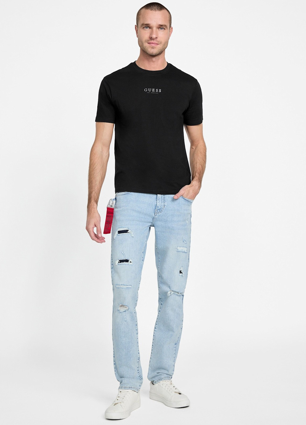 Черная футболка Guess