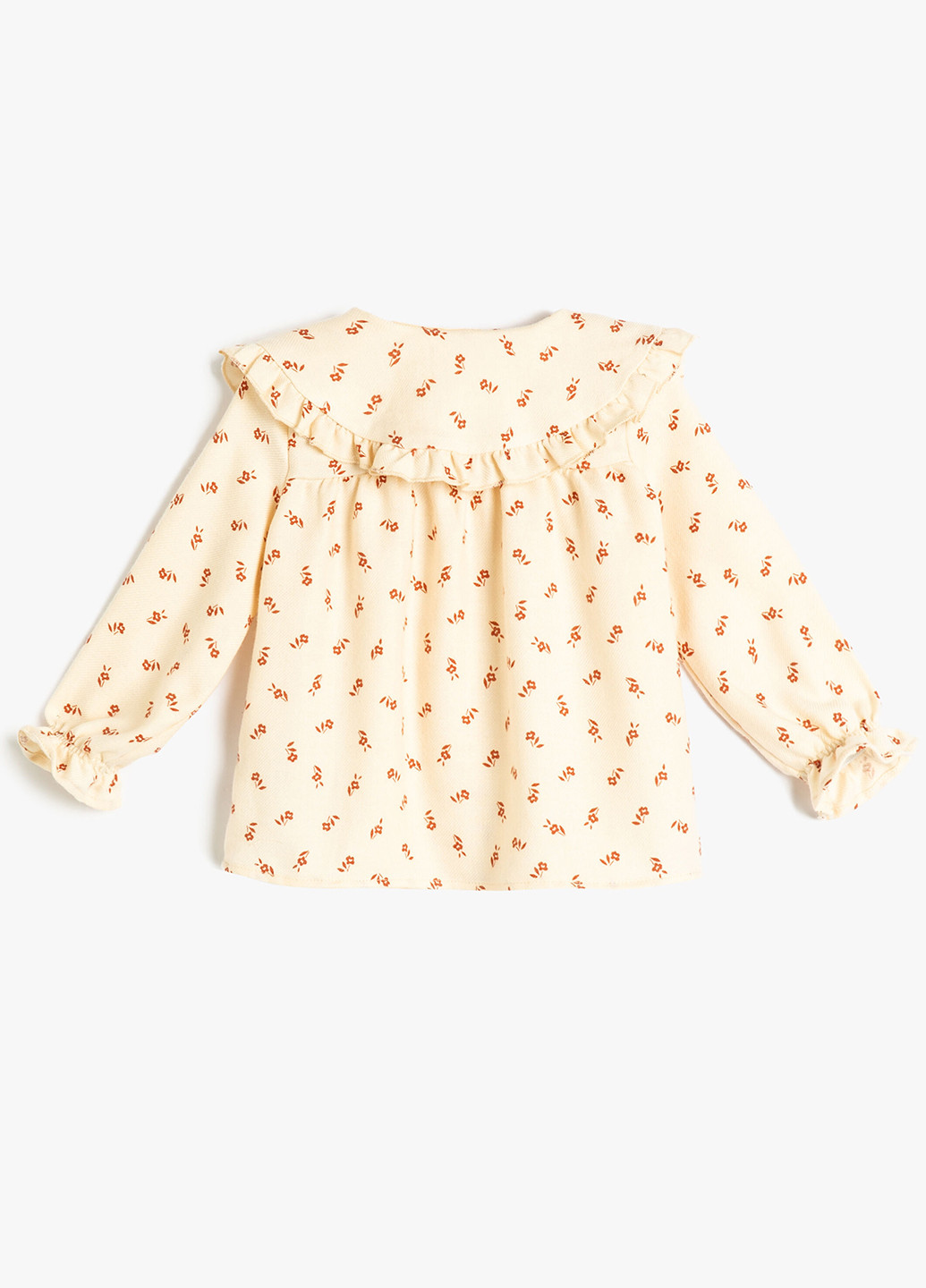 Бежевая цветочной расцветки блузка KOTON демисезонная