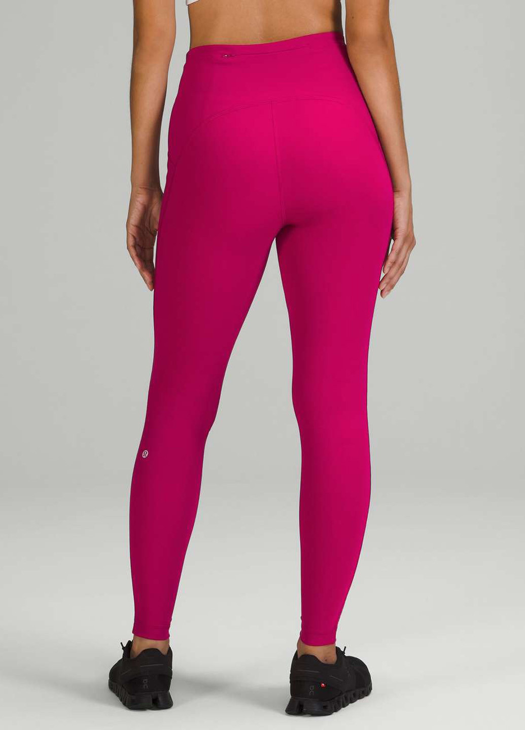 Малиновые демисезонные леггинсы Lululemon Athletica