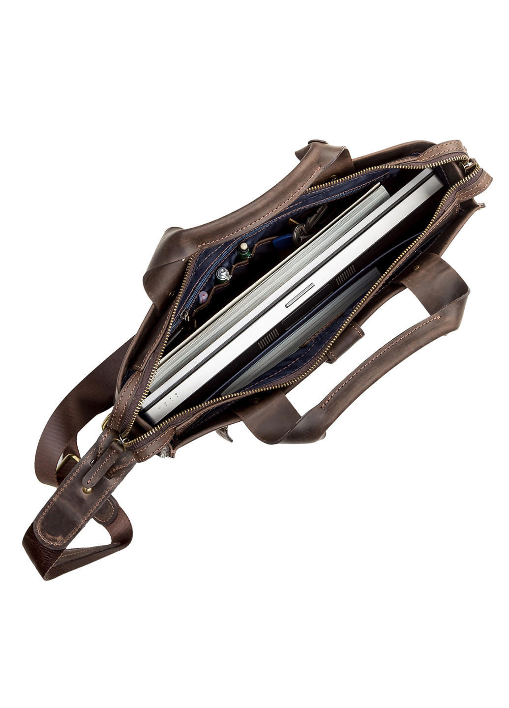 Мужская кожаная сумка 35х27х7,5 см Shvigel (252129070)