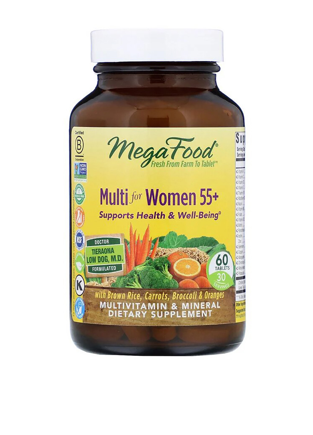 Мультивитамины для женщин 55+ (60 таб.) MegaFood (251206163)