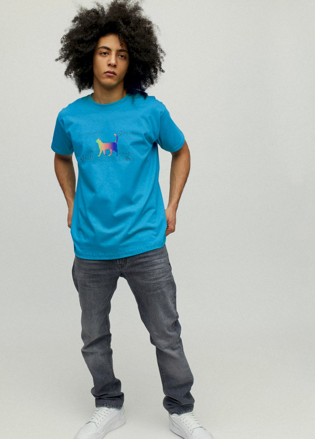 Світло-синя футболка чоловіча YAPPI