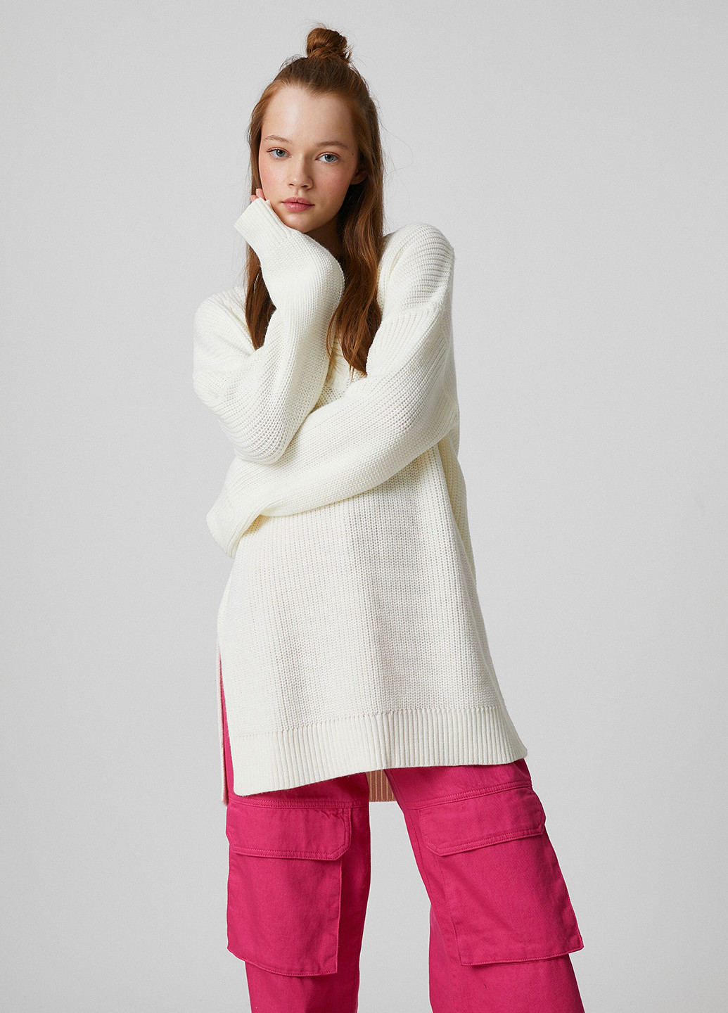 Молочный зимний пуловер пуловер KOTON