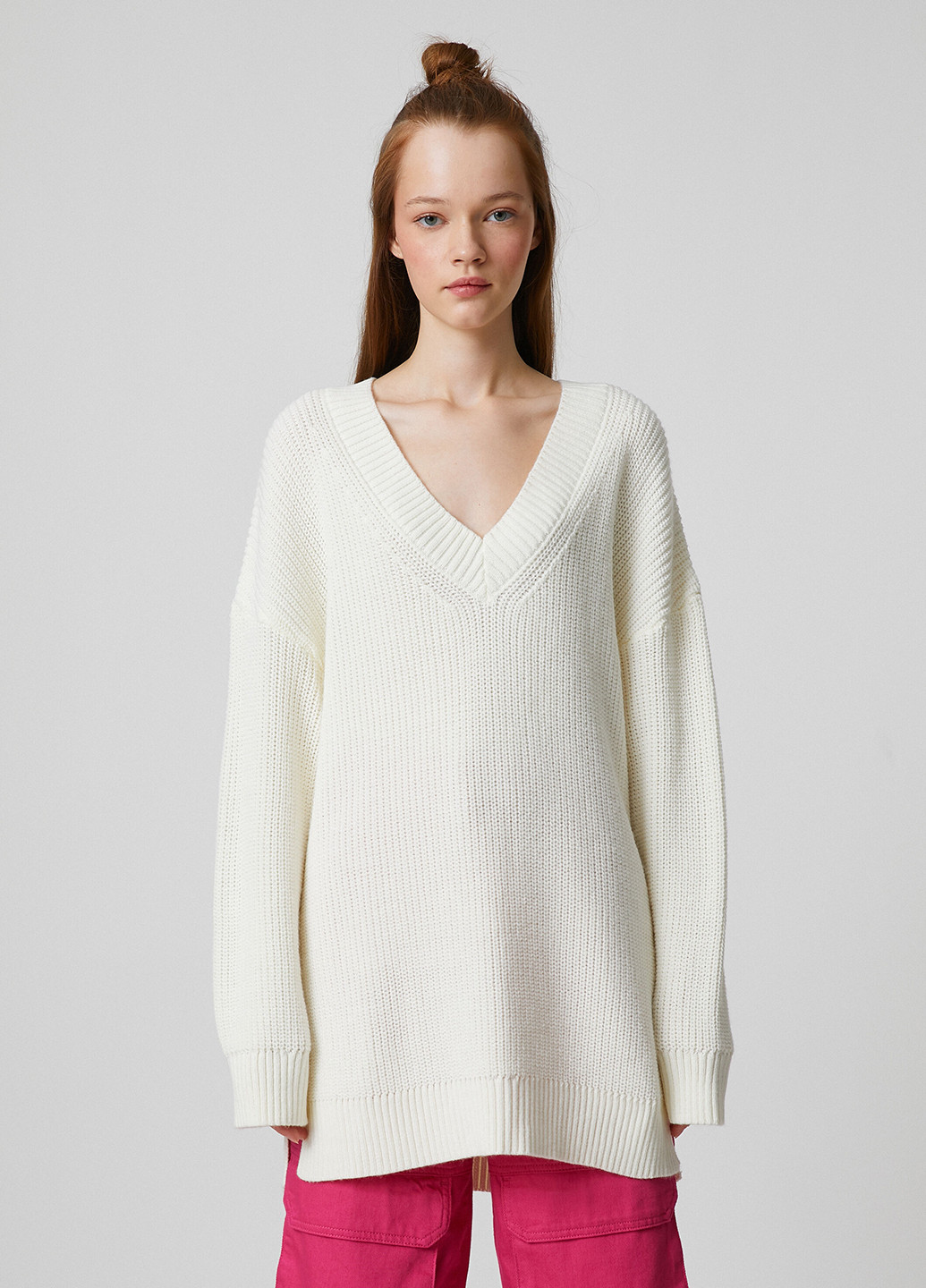 Молочный зимний пуловер пуловер KOTON