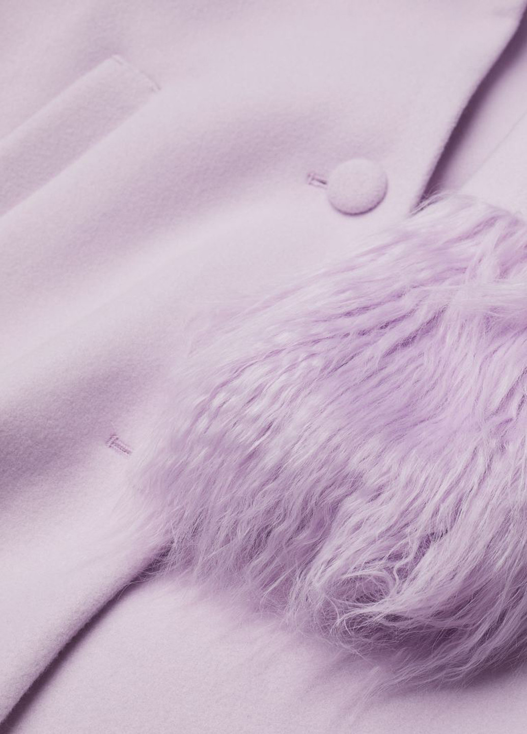 Светло-фиолетовое демисезонное Пальто H&M