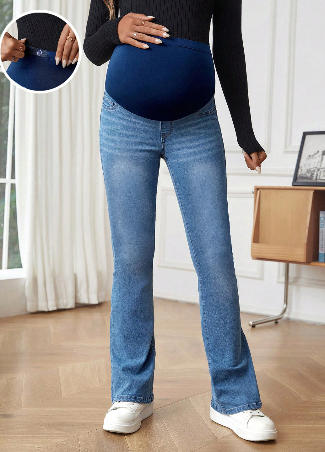 Джинси для вагітних SHEIN - (365497568)