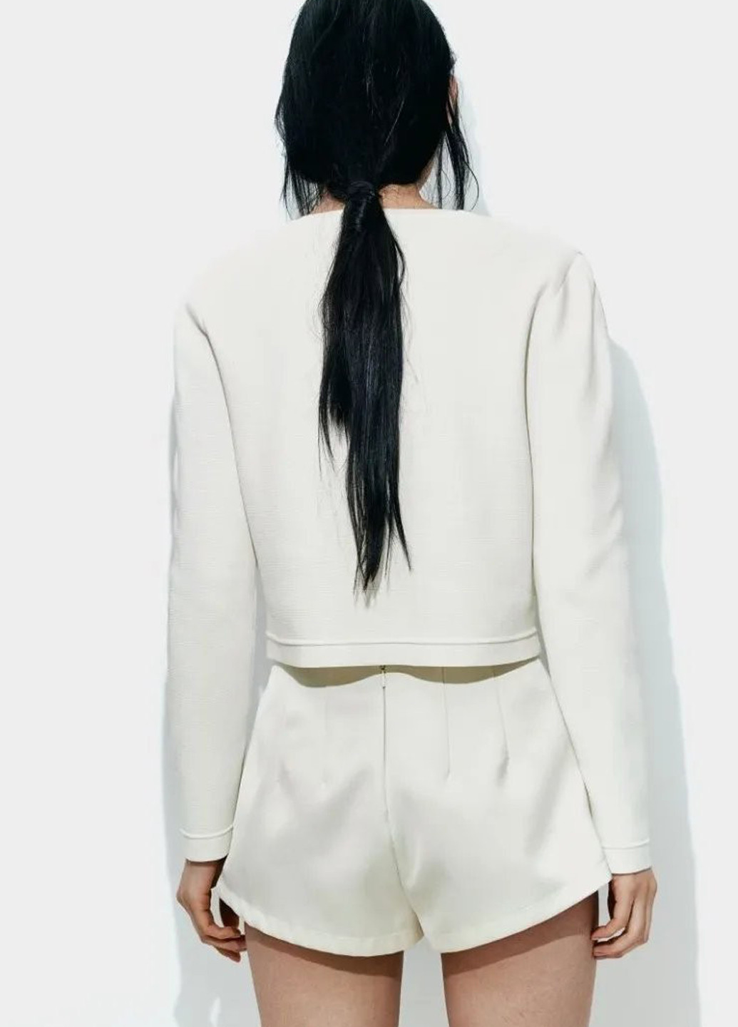 Молочный демисезонный кардиган H&M