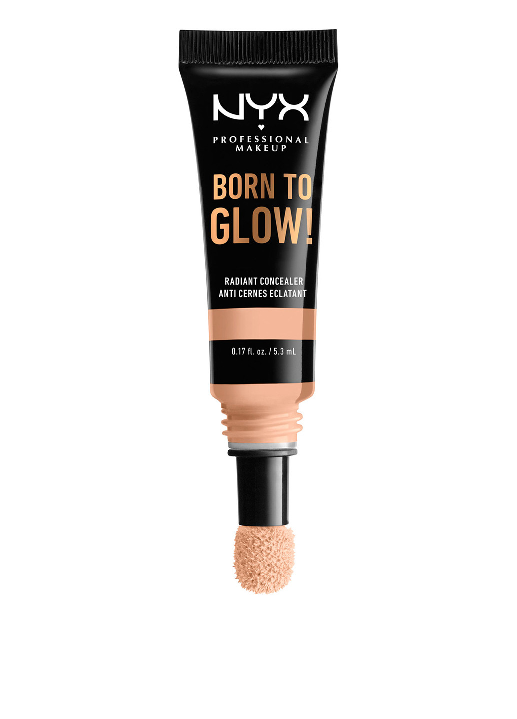 Консилер для лица с сияющим финишем Born To Glow Radiant Concealer Natural, 5,3 мл NYX Professional Makeup (202410506)