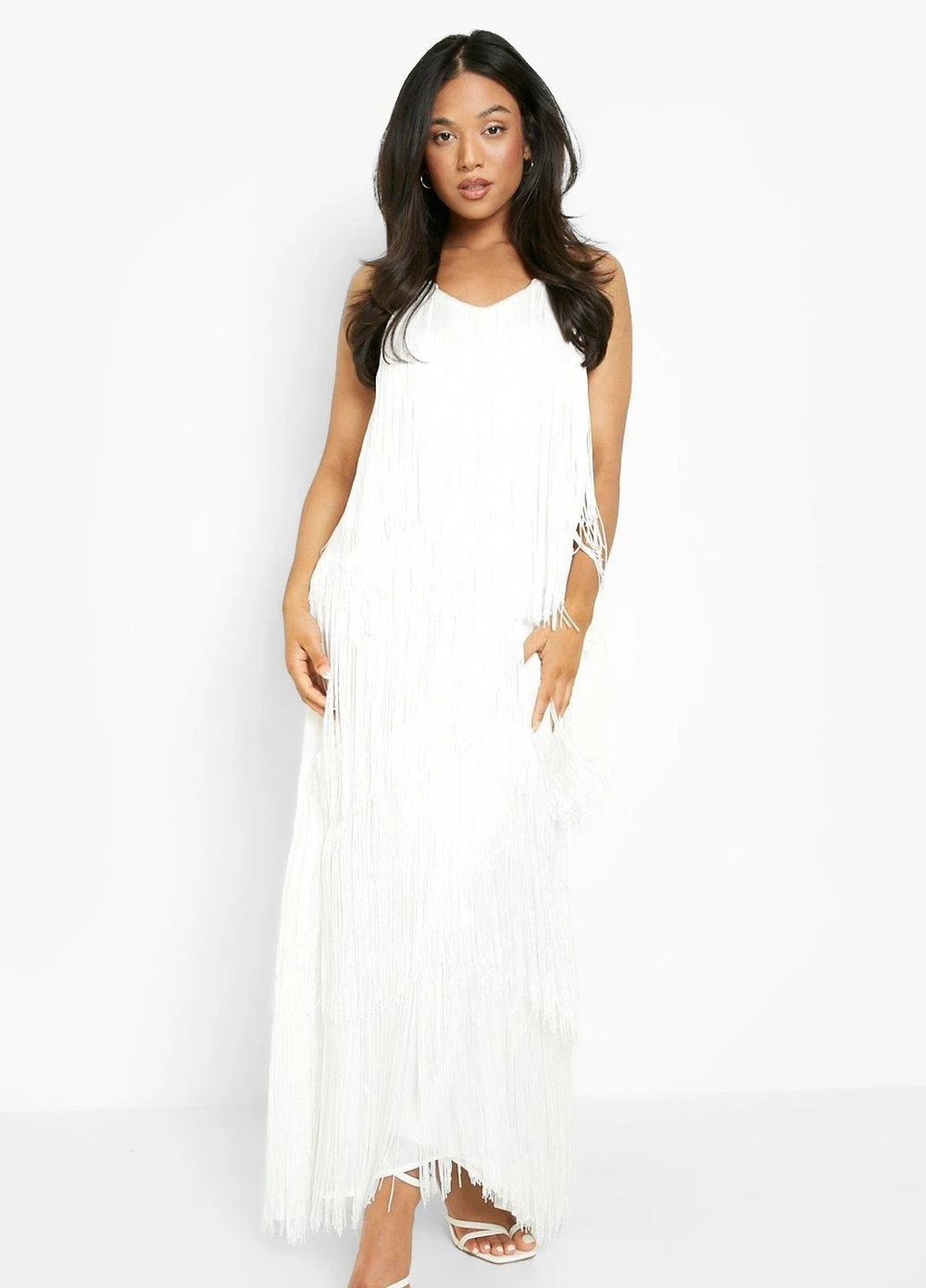 Белое платье Boohoo