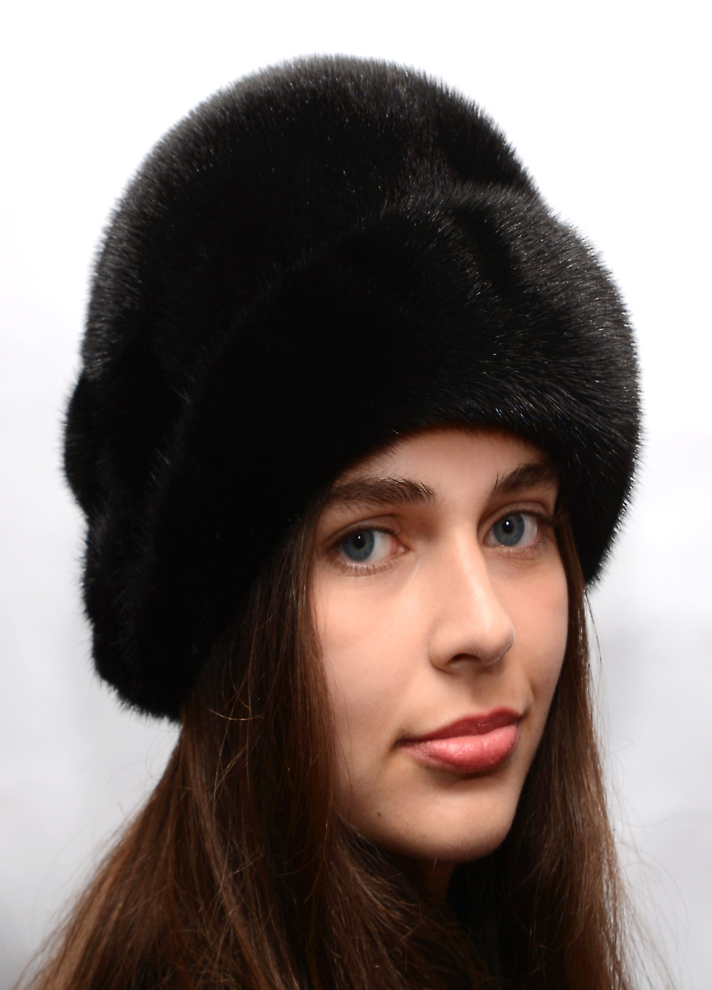Женская зимняя норковая цельная шляпа Меховой Стиль роза (228994539)