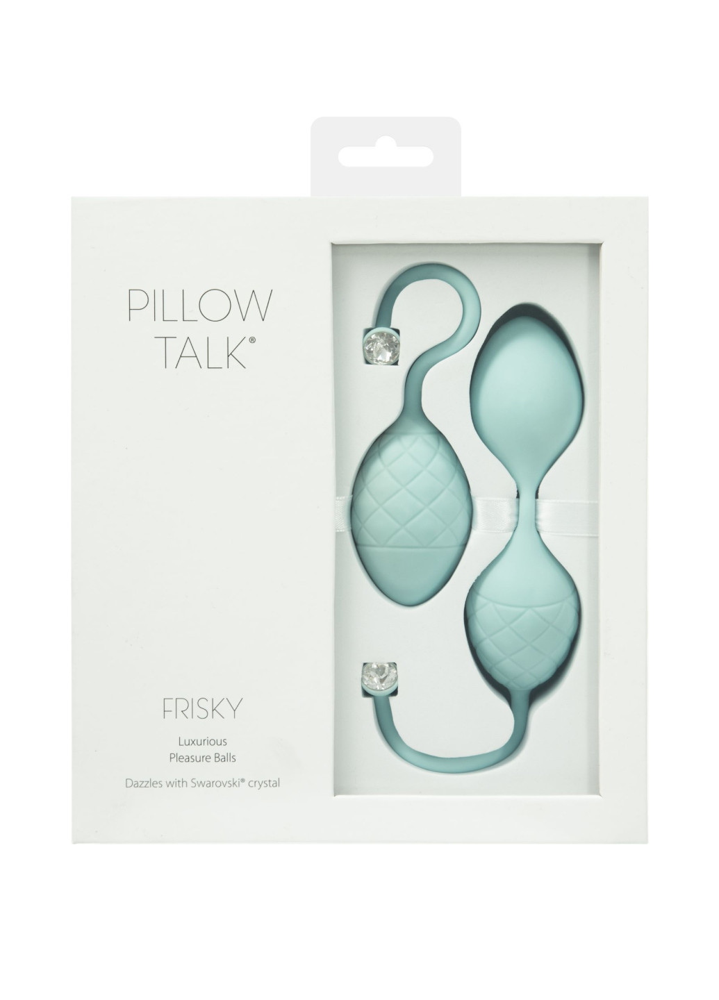 Роскошные вагинальные шарики - Frisky Teal с кристаллом Pillow Talk (251277180)