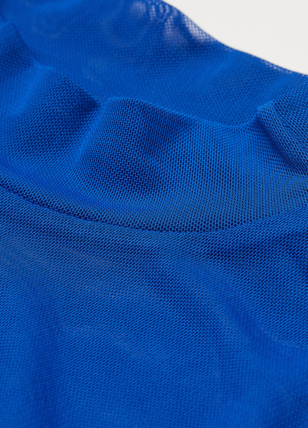 Гольф H&M однотонный синий кэжуал полиэстер
