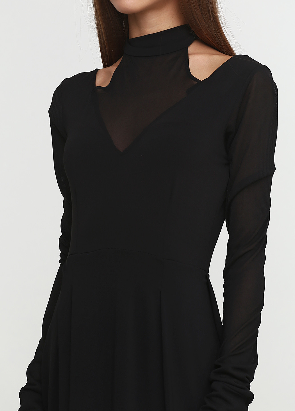 Чорна кежуал сукня Oblique однотонна