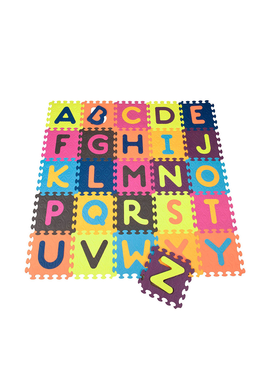Детский развивающий коврик-пазл - ABC (140х140 см, 26 квадратов) Battat (140924254)