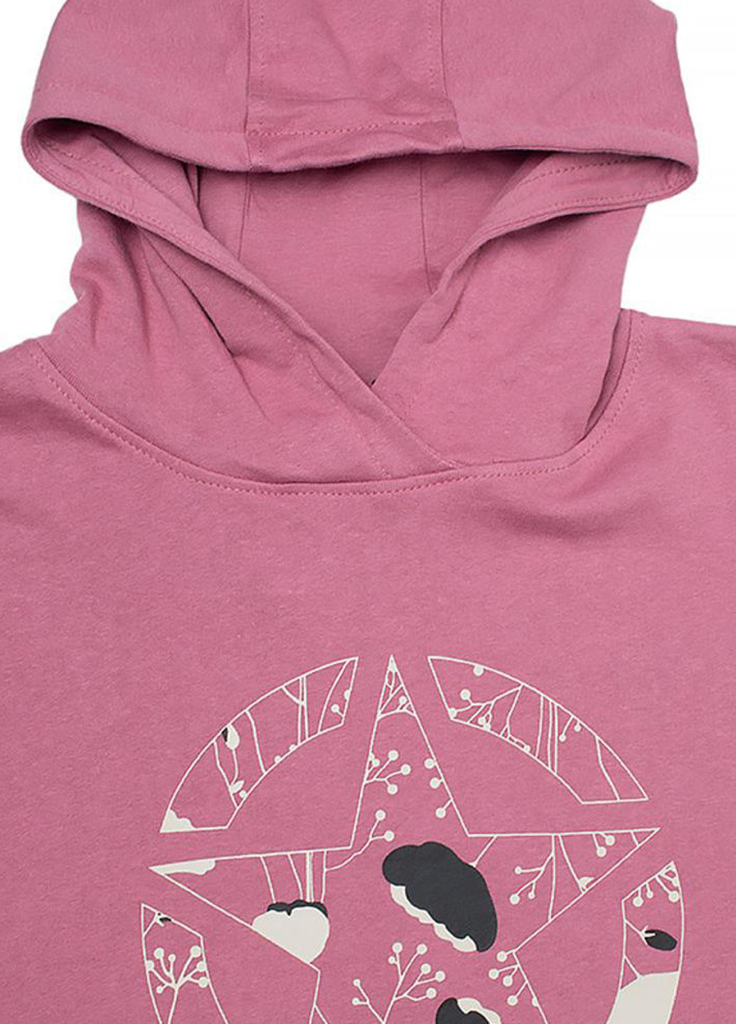 Худи O102607-P490 Jeep OODED CROPPED SWEATSHIRT STAR Botanical Print (321974418)