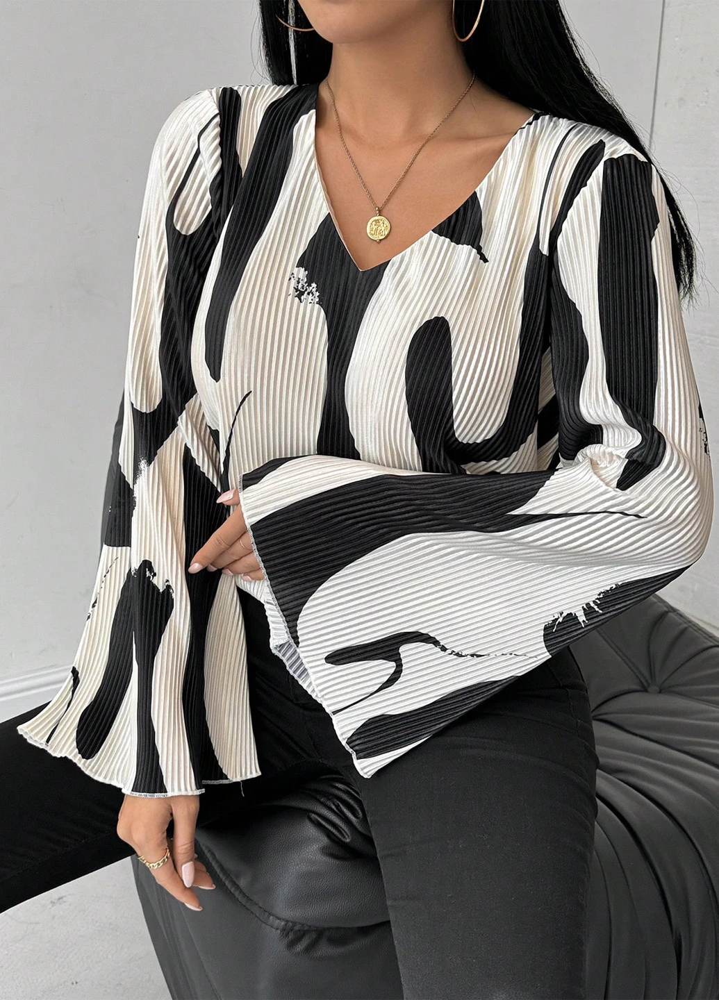Комбінована блуза SHEIN