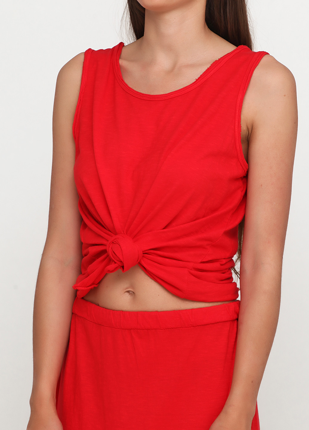 Красный летний комплект (майка, юбка) New Line
