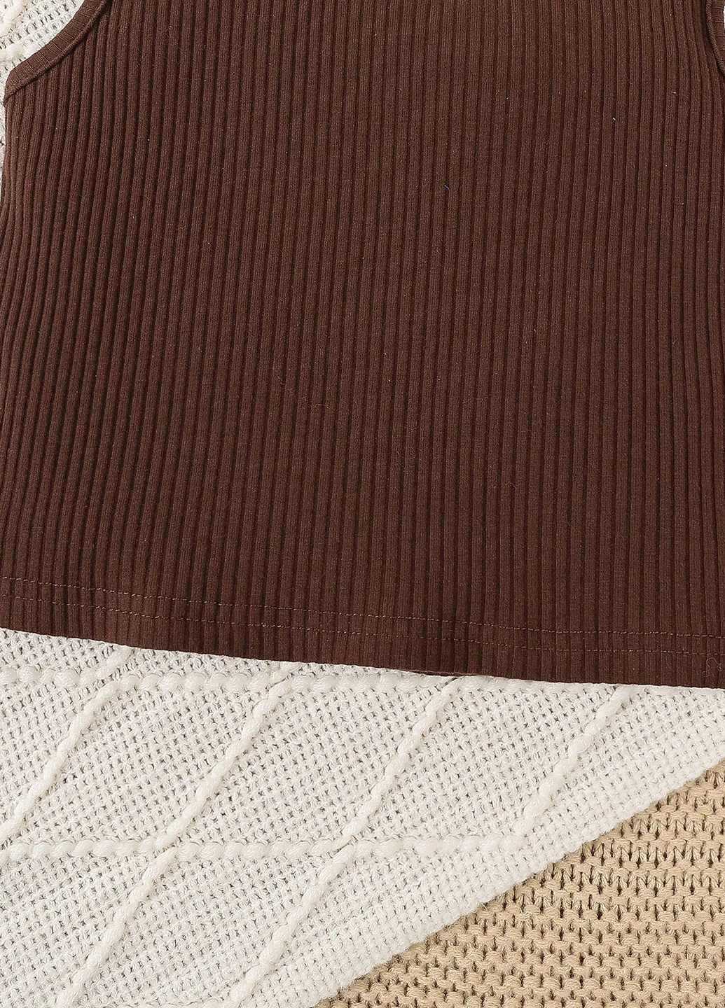 Комбинированный летний костюм (майка, брюки) SHEIN