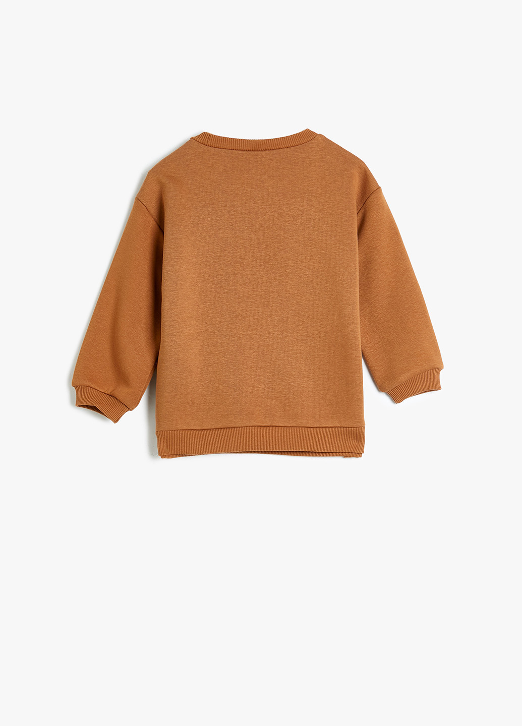 KOTON свитшот рисунок светло-коричневый кэжуал хлопок