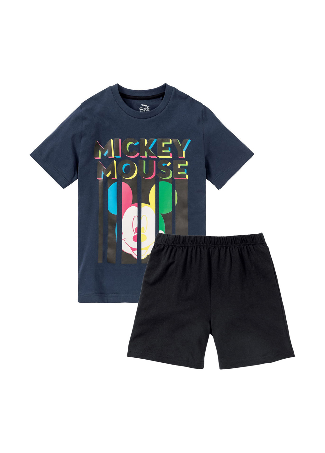 Темно-синий летний комплект (футболка, шорты) Disney