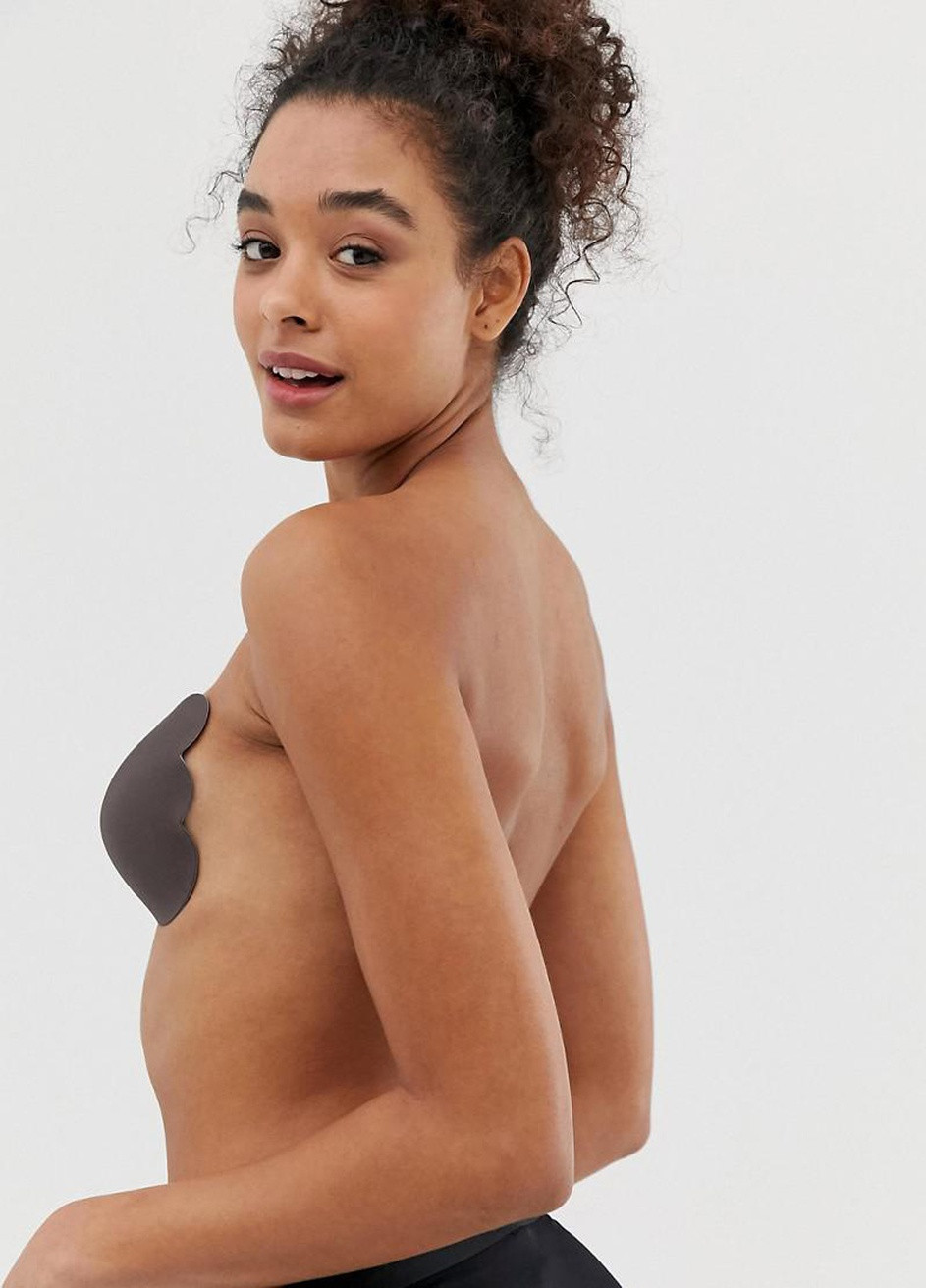Серый самоклеющийся бюстгальтер New Look без косточек