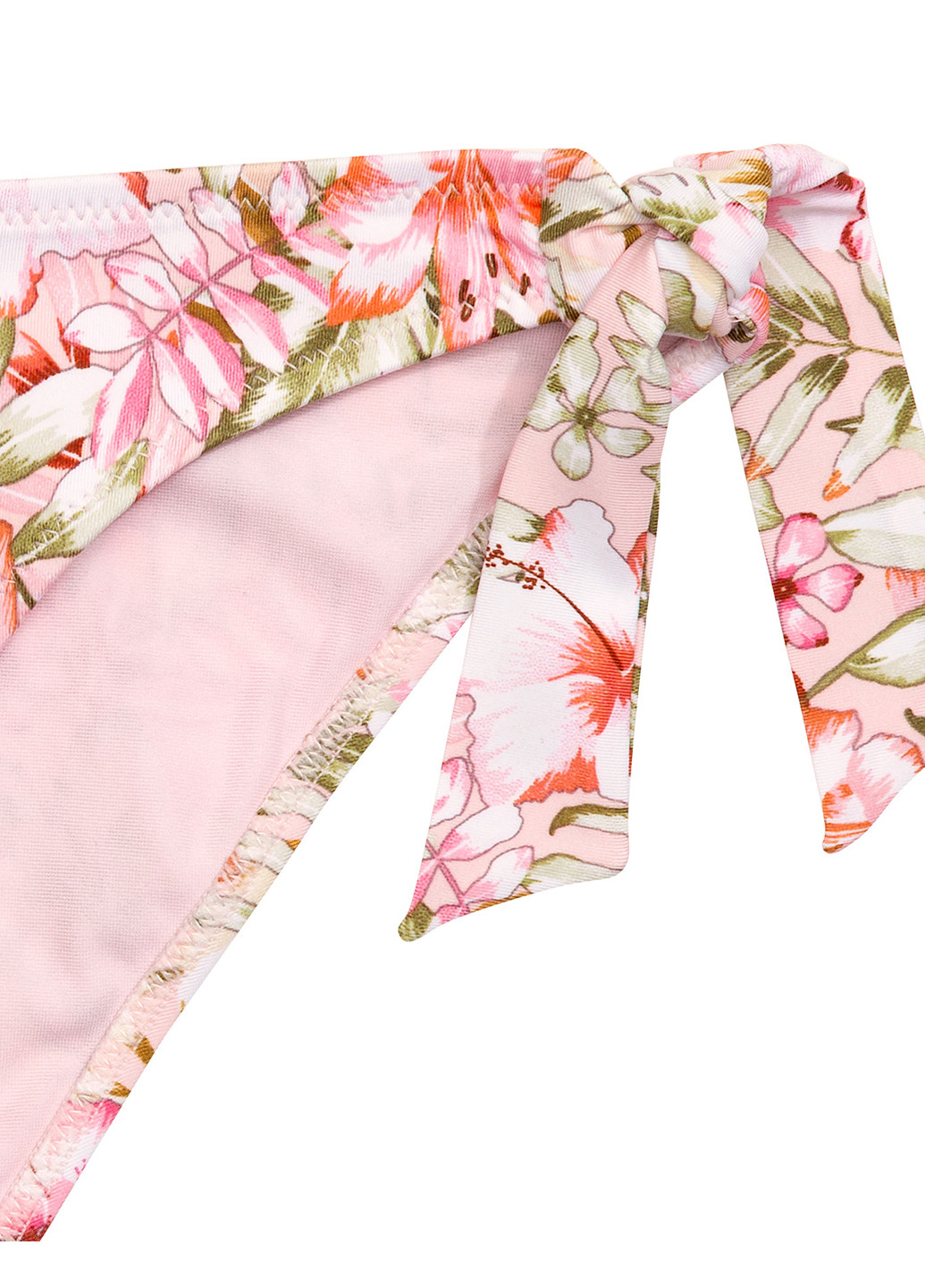 Светло-розовые купальные трусики с цветочным принтом H&M