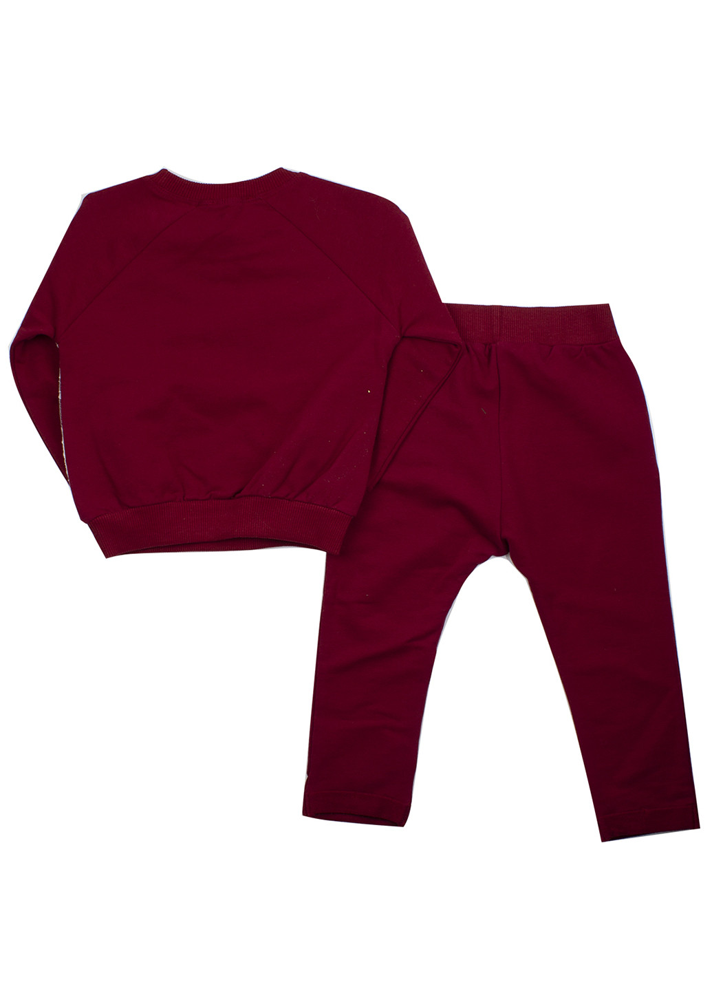 Бордовый демисезонный костюм (свитшот, брюки) брючный Breeze