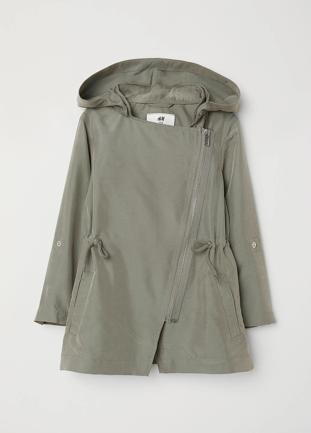 Оливковая демисезонная ветровка H&M