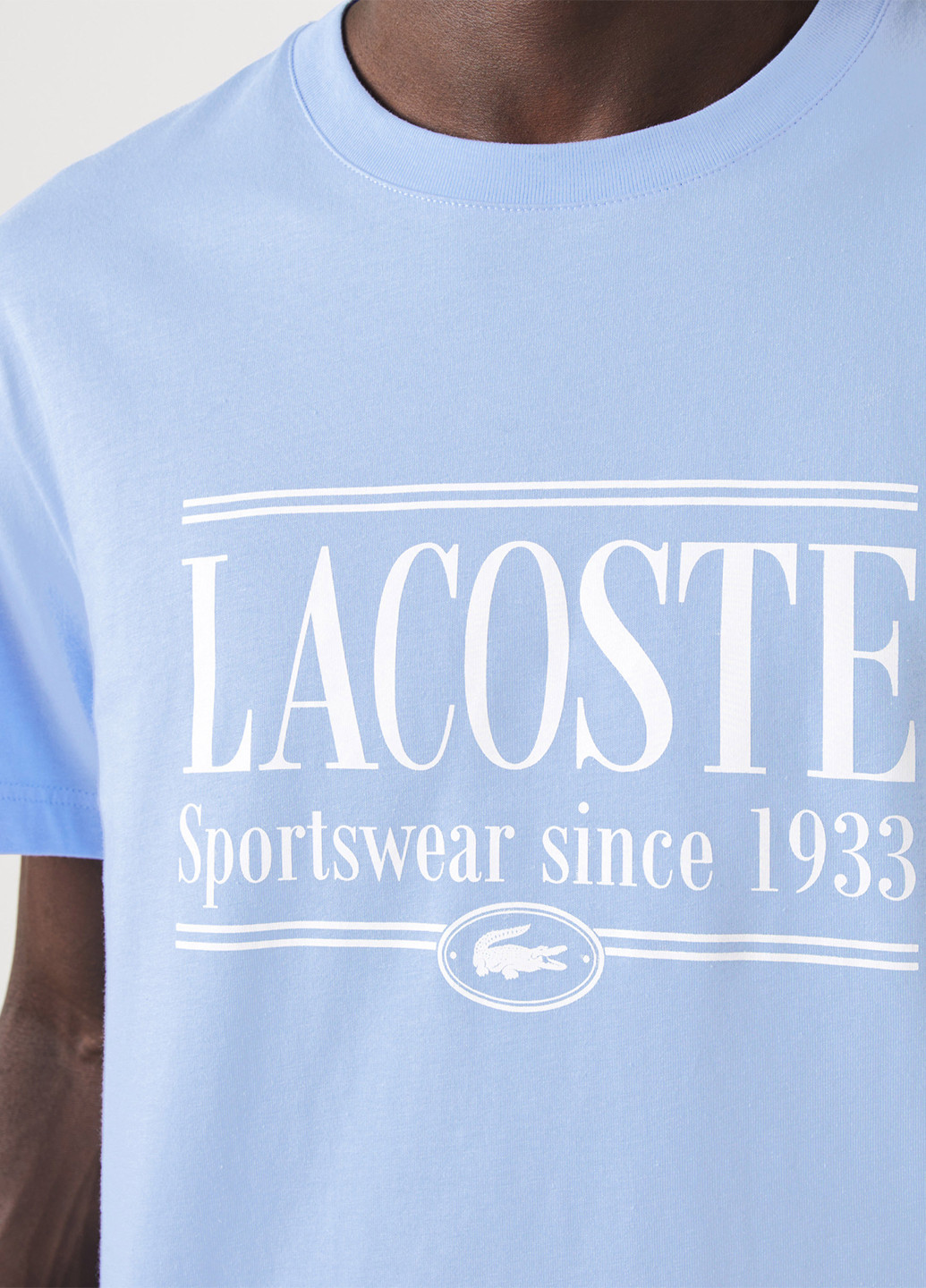 Голубая футболка Lacoste