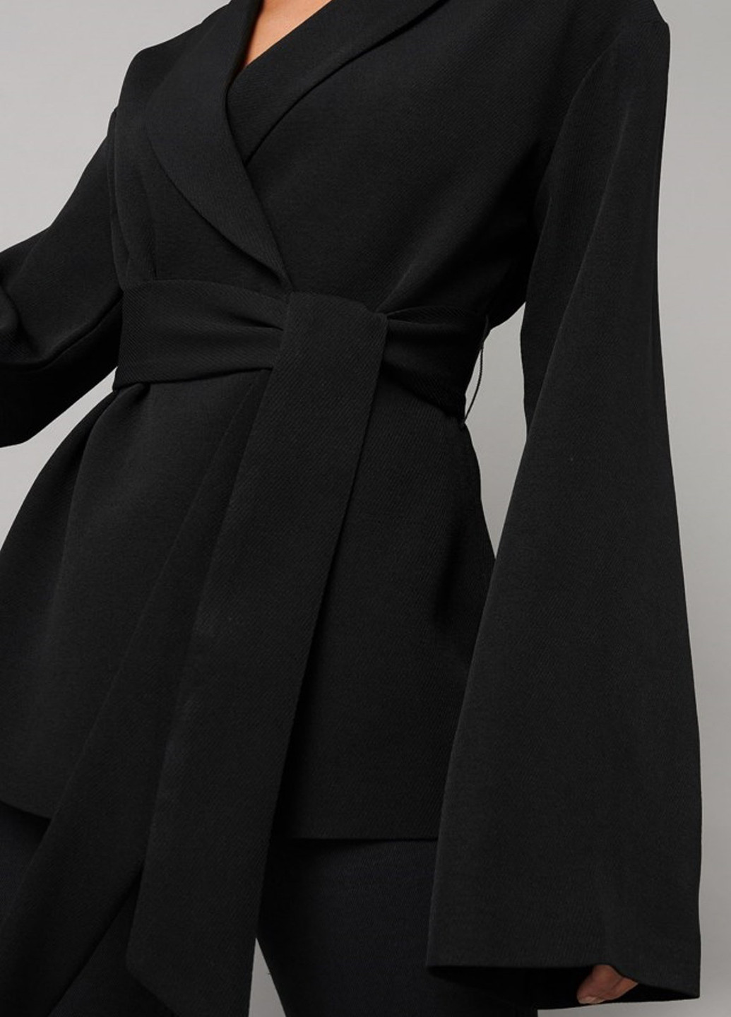 Черный женский жакет NA-KD однотонный - демисезонный