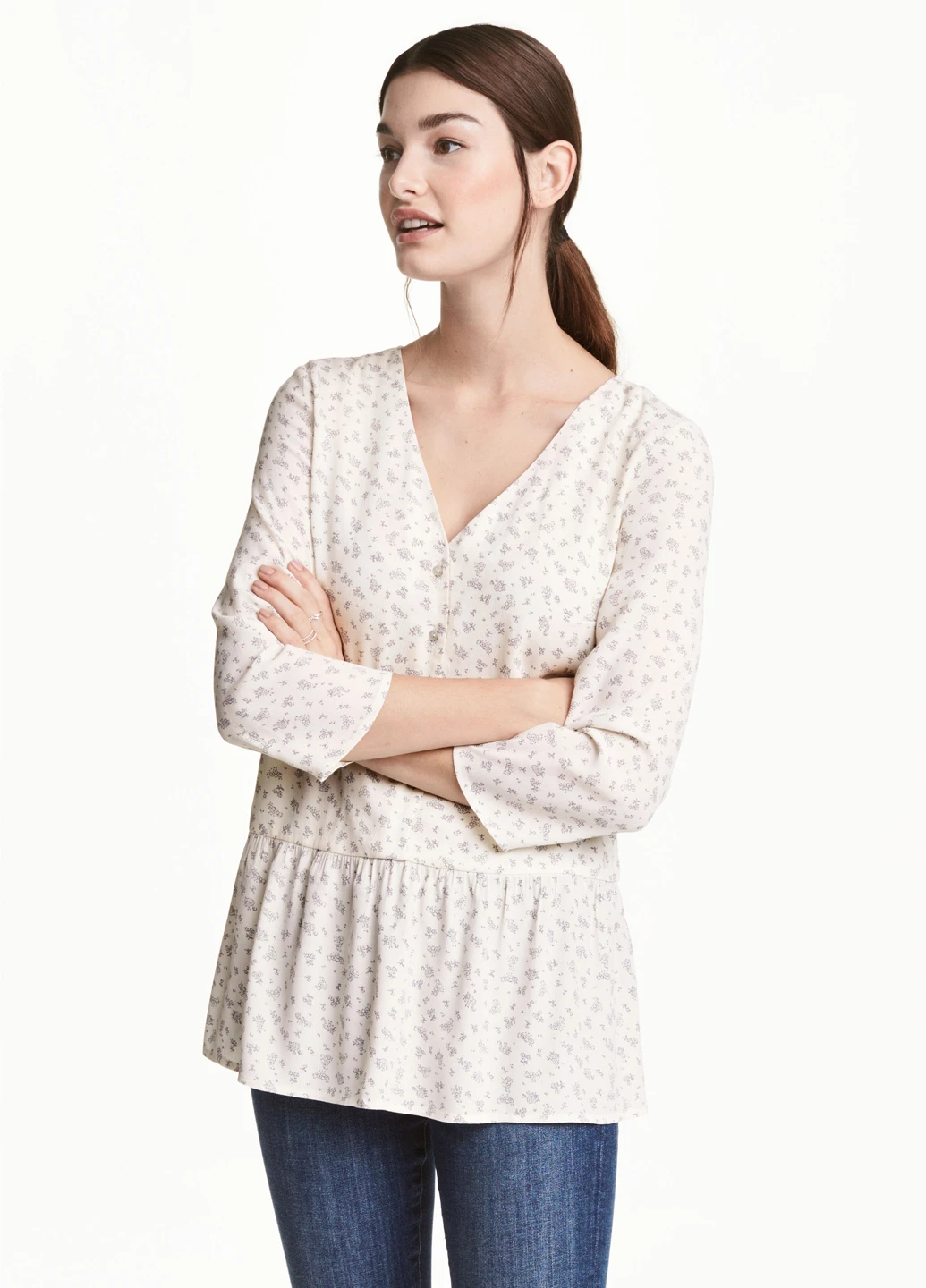 Біла блуза для вагітних H&M