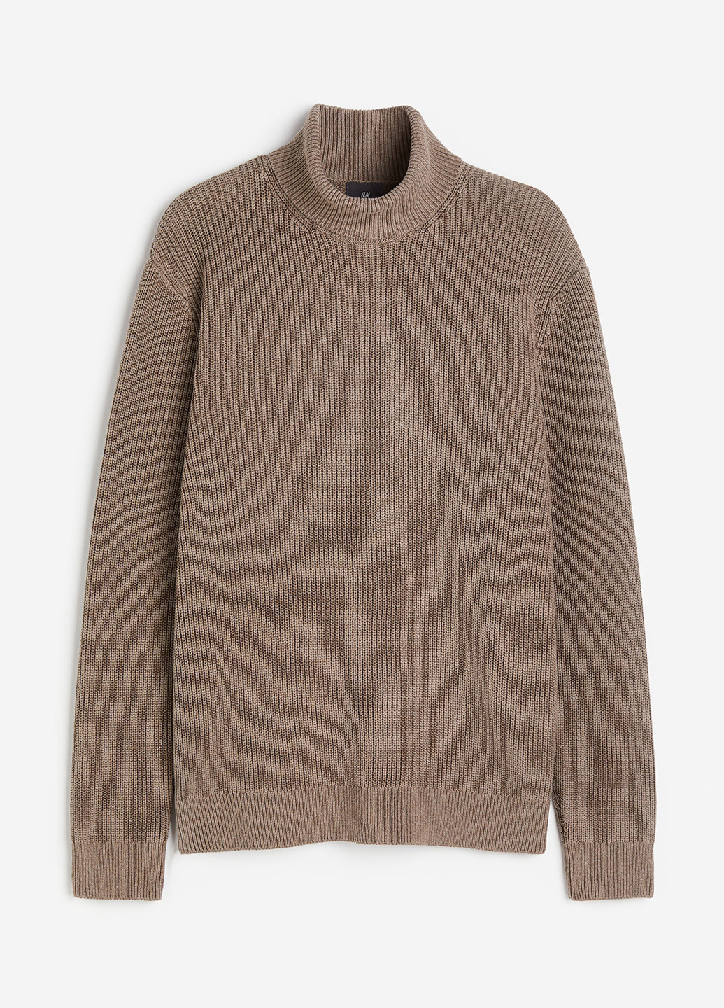 Светло-коричневый зимний светр H&M