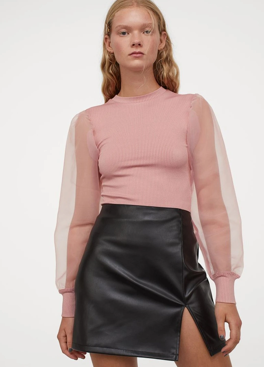 Розовая блуза H&M