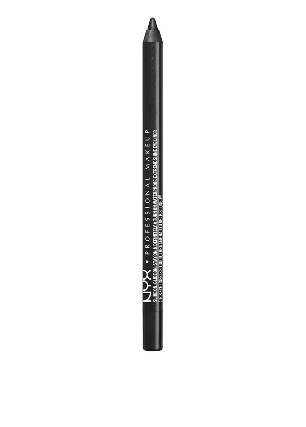Карандаш для глаз Водостойкий №02 (Black Sparkle), 1.2 г NYX Professional Makeup (87179320)