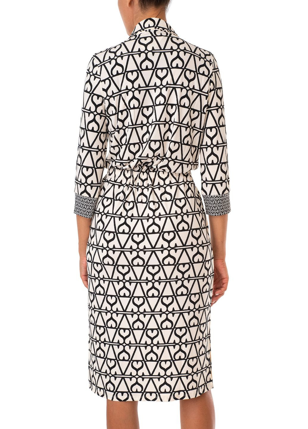 Комбінована кежуал плаття, сукня Oui з абстрактним візерунком