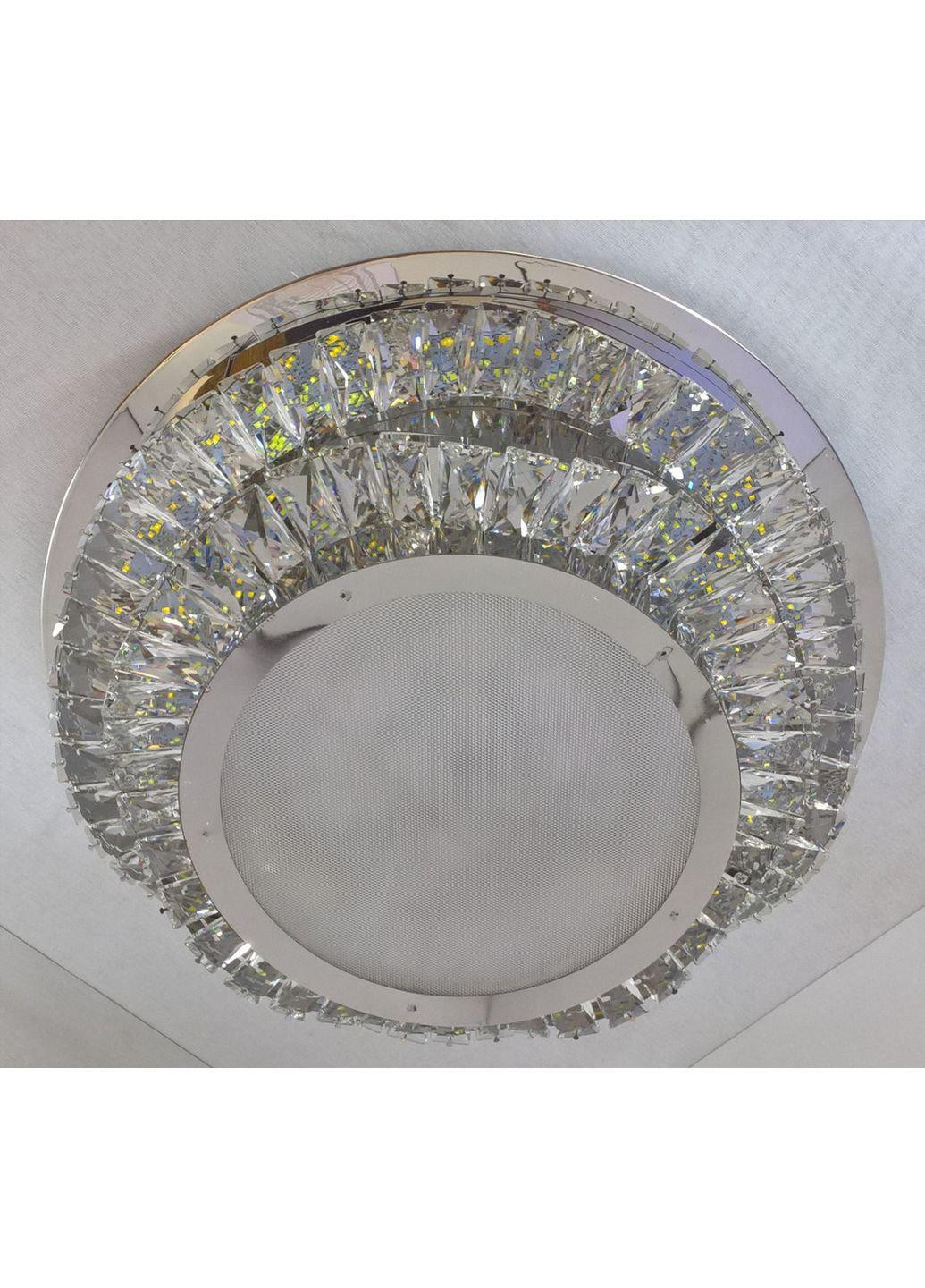 Люстра потолочная хрустальная LED с пультом C1784/500 Хром 18х50х50 см. Sunnysky (253122232)