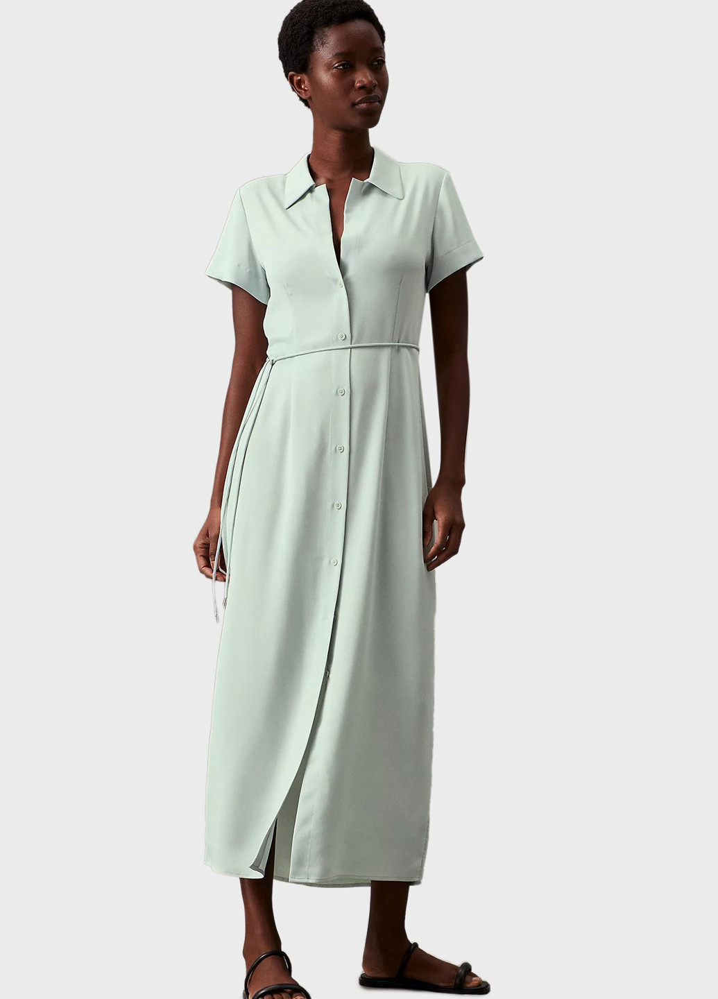 М'ятна кежуал сукня сукня-сорочка Calvin Klein однотонна